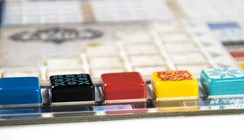 Miniatura 3 de Superposiciones de colchoneta de jugador Azul. Juego de cuatro
