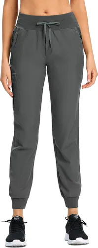 Miniatura 3 de RlaGed - Pantalones tipo cargo de senderismo para mujer, pantalones deportivos ligeros, de secado rápido, resistentes al agua, para pesca y al aire
