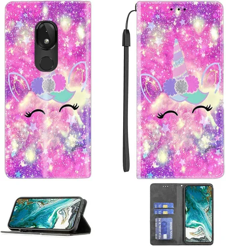 Miniatura 460 de Funda para Moto One Zoom compatible con Motorola One Zoom Phone Case Flip Stand Cover Magnetic Close YHD