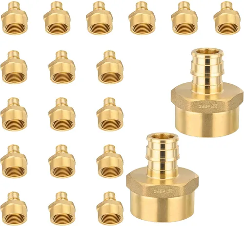 Miniatura 12 de Paquete de 2 accesorios de expansión Niikappu Pex-A, adaptador de flujo completo NPT hembra de 1 pulgada Pex-A x 1 pulgada, accesorio de tubería