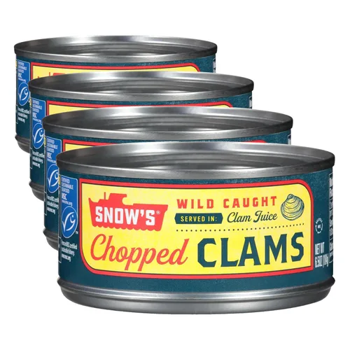 Miniatura 15 de Snow's Wild Clams enlatadas, 6.5 onzas (paquete de 12) – 0.18 oz de proteína, sin gluten, 99% libre de grasa – para recetas