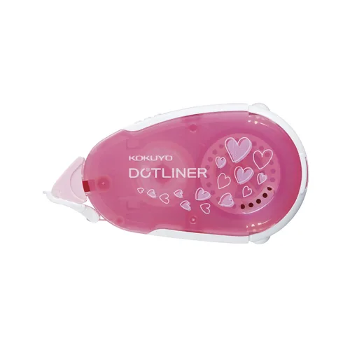 KOKUYO Cinta adhesiva para álbumes de recortes, rodillo de cinta de doble cara de 52.5 pies x 0.33 pulgadas para manualidades, cinta con patrón de