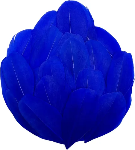 Miniatura 16 de 50 plumas de ganso naturales, plumas artesanales de 2 a 3 pulgadas para centros de mesa, plumas coloridas a granel para fiestas de Gatsby, vestidos