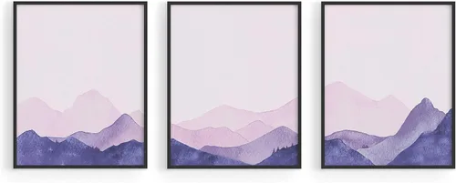 Miniatura 39 de HAUS AND HUES Arte de pared moderno de mediados de siglo, decoración bohemia para pared, juego de 3 impresiones artísticas de sol, decoración