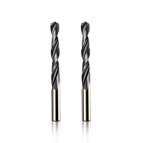 Miniatura 8 de 5 piezas HSS 5/16" pulgadas (0.315 in) Metric Gold Cobalt Titanium de acero de alta velocidad Twist Broca helicoidal, adecuada para hierro fundido
