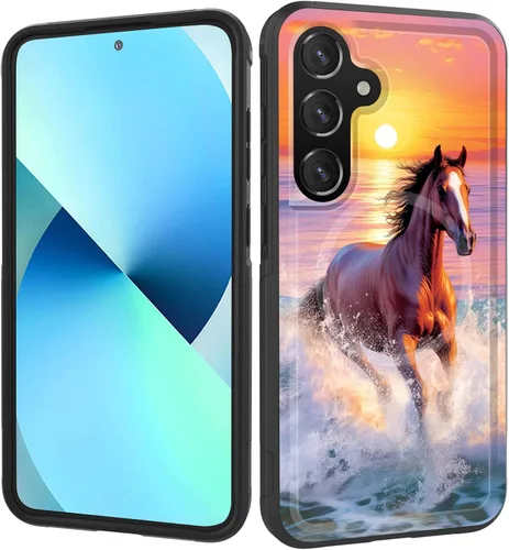 Miniatura 44 de Funda magnética para Galaxy A16 5G, [compatible con MagSafe] [protección contra caídas de grado militar] Funda resistente a prueba de golpes