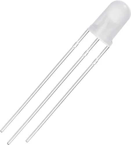 Miniatura 5 de CHANZON 100 luces de diodo LED difundidas rojas y verdes de 0.197 in, cátodo común (esmerilado redondo bicolor) lámparas de bombilla de iluminación