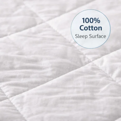 Miniatura 3 de Continental Bedding Harmony Collection - Protector de colchón acolchado 100% algodón superior de alto GSM, bolsillo profundo de hasta 18 pulgadas