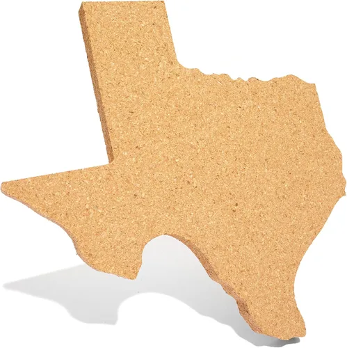 Miniatura 3 de Sostenedor de olla de corcho en forma de Texas Salvamanteles – 9 pulgadas Hot Pad Regalo