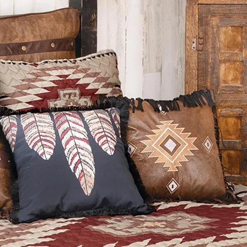Miniatura 5 de BLACK FOREST DECOR Juego de edredón Durango Mesa - Tamaño queen, ropa de cama suroeste reversible y extragrande, parte trasera de algodón, lavable a