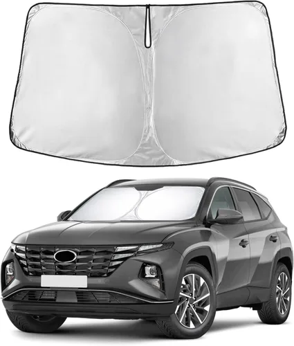 Miniatura 335 de EcoNour Parasol para parabrisas compatible con Hyundai Tucson 2016-2019 2020 2021, visera solar para parabrisas delantero y ventana, bloqueador