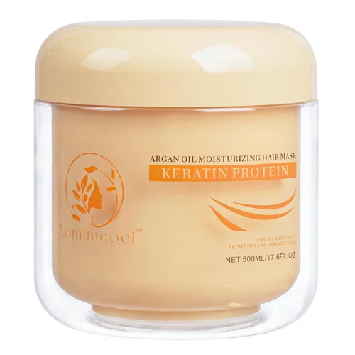 Miniatura 9 de Máscara de cabello de colágeno, máscara de cabello con aceite de argán de reparación profunda y acondicionador para el tratamiento del cabello