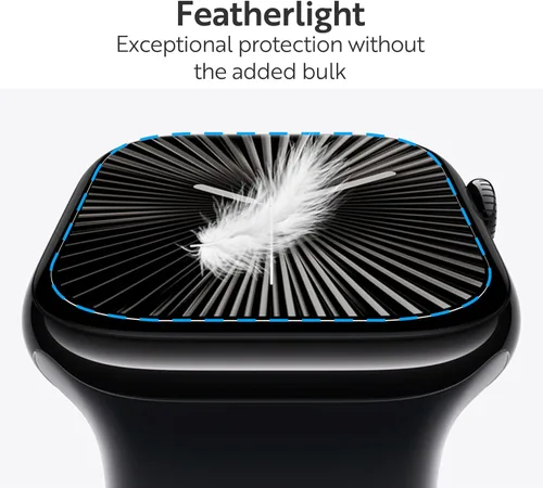 Miniatura 3 de ArmorSuit Paquete de 6 protectores de pantalla para Apple Watch Series 9/8/7 (1.614 pulgadas) Dry-Shield HD Clear TPU Dry Installation Film