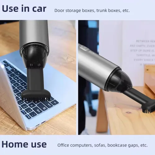 Miniatura 9 de Aspiradora portátil para automóvil, aspiradora de mano portátil para limpieza interior del automóvil, uso húmedo y seco, recargable por USB