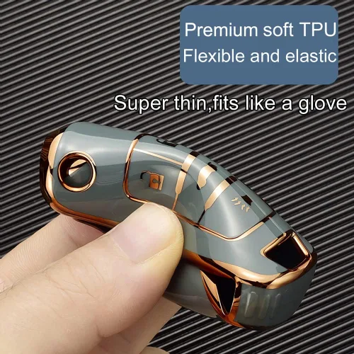 Miniatura 5 de Funda para llavero Chevy con llavero, carcasa protectora de TPU premium de protección completa para Equinox Camaro Cruze Malibu Sonic Impala Buick