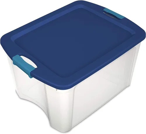 Miniatura 7 de Sterilite Pestillo y transporte de 18 galones, contenedor de almacenamiento apilable con tapa de pestillo, contenedor de plástico para organizar