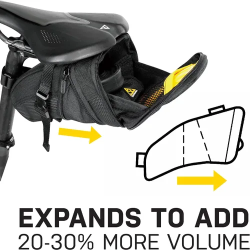 Miniatura 4 de Topeak TC2261B Aero Wedge Pack con Strap Mount, Mediano, Negro