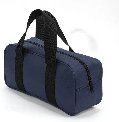 Miniatura 5 de Bolsa de herramientas con boca ancha, organizador impermeable, disponible en azul marino, negro y caqui (2, azul marino)
