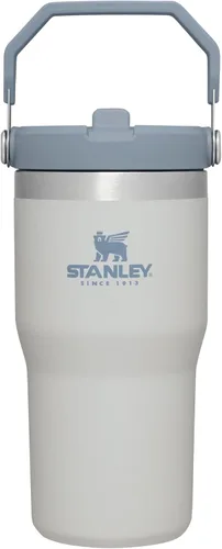 Miniatura 72 de Stanley IceFlow - Vaso con pajilla abatible con asa, de 20 onzas, tapa giratoria y popote abatible, botella de agua resistente a fugas, acero