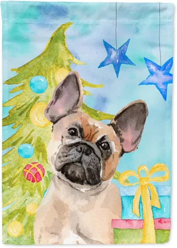 Caroline's Treasures BB9417GF - Bandera decorativa para jardín, diseño de bulldog francés, diseño de bulldog francés, tamaño jardín, multicolor