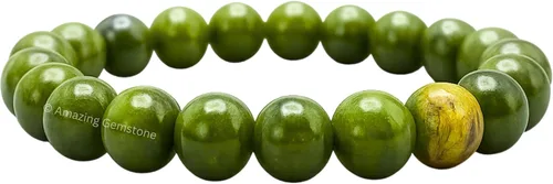 Miniatura 212 de Amazing Gemstone Pulsera de cristal para mujeres y hombres, pulsera de cristal curativo de protección, pulsera elástica con cuentas de piedras