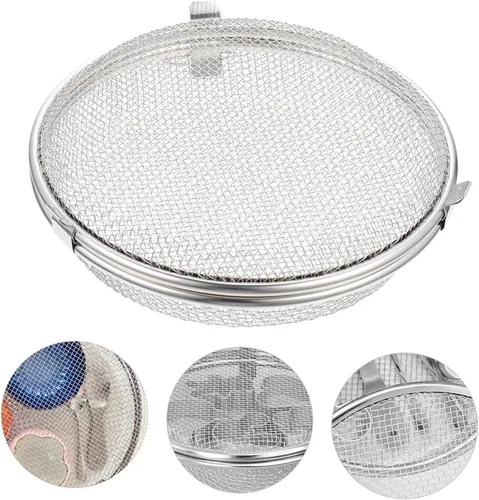Miniatura 3 de UPKOCH Cesta para lavavajillas de 7.08 x 7.08 x 1.96 pulgadas, cesta pequeña de malla para tenedores, cuchillos, almacenamiento con agujeros