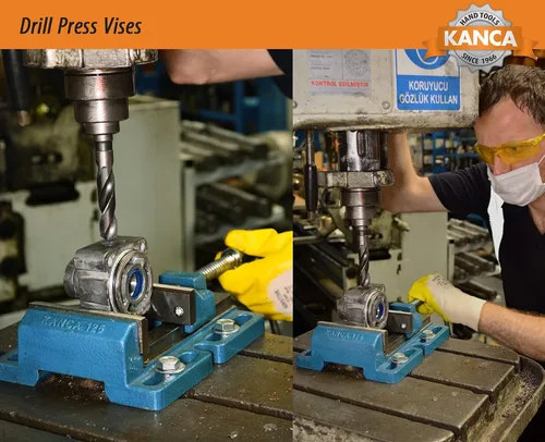 Miniatura 6 de Kanca Herramientas manuales de 4 pulgadas de bajo perfil tornillo DRL-100 preferido por artesanos y maquinistas para taladrar, roscar escariado