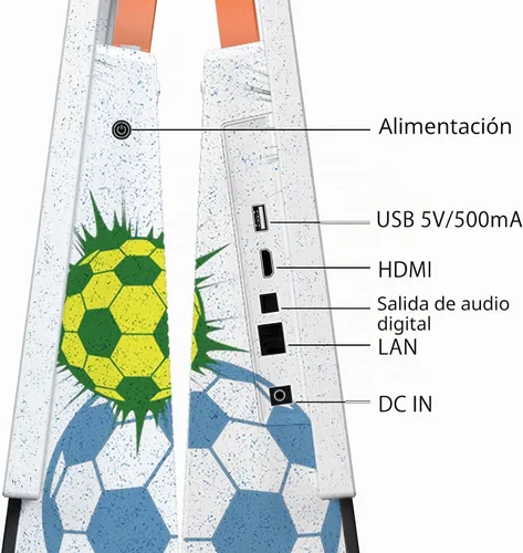 Miniatura 8 de Smart TV portátil de 27 pulgadas con batería incorporada, TV al aire libre FHD de 1080P para casas rodantes y campamentos, HDR10, Dolby Audio, WiFi