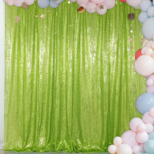 Miniatura 10 de Telón de fondo con lentejuelas de color burdeos de 4 x 6 pies, con purpurina, lentejuelas de vino, fondo de fotografía, fondo de boda