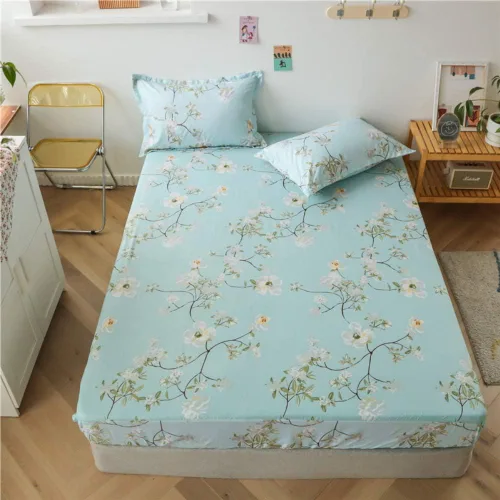 Miniatura 22 de Feelyou Juego de sábanas bajeras con estampado de mármol, tamaño Queen, elegante, de lujo, color negro, para niños, adolescentes, adultos
