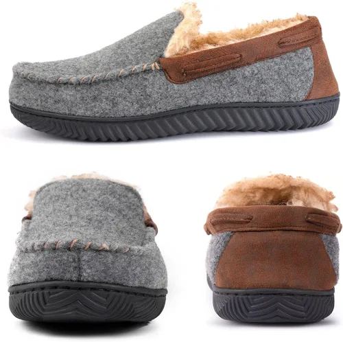 Miniatura 3 de RockDove Hearthfire - Pantuflas de espuma viscoelástica para hombre