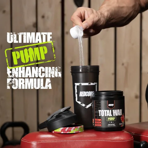 Miniatura 4 de REDCON1 Polvo para antes del entrenamiento sin estimulantes y sin cafeína para mujeres y hombres - Total War Pump - con L-citrulina, beta alanina