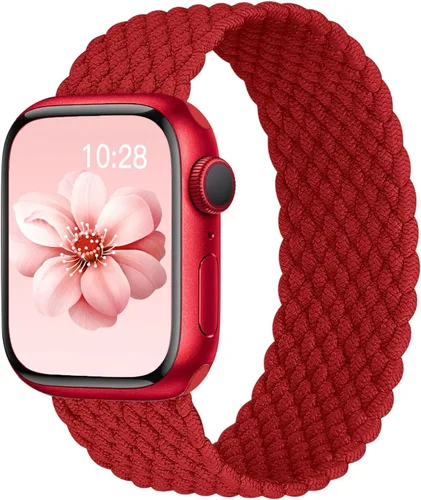 Miniatura 24 de Correa trenzada Solo Loop para Apple Watch de 40 mm, 42 mm, 41 mm, 38 mm, 44 mm, 46 mm, 45 mm Ultra/3 2 49 mm para hombres/mujeres, correa de nylon