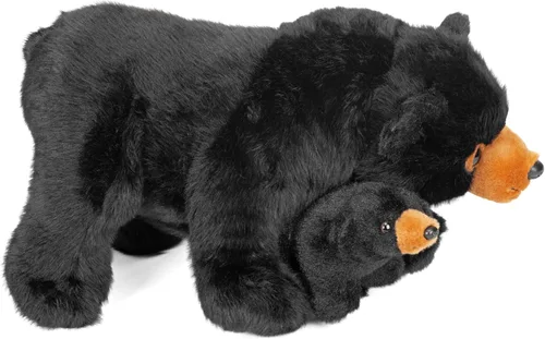 Miniatura 5 de Wild Republic Mom & Baby - Oso negro de peluche, juguete de peluche, regalos para niños, 15 pulgadas