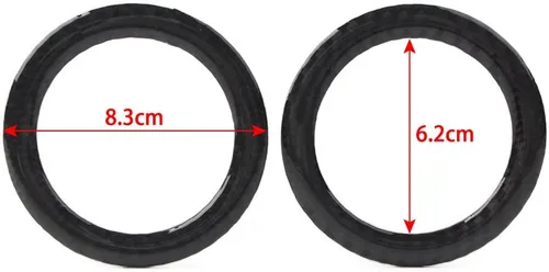 Miniatura 4 de Anillo de altavoz estéreo de fibra de carbono real para puerta trasera, decoración de sonido para Jeep para Grand Cherokee 2011-2021, para Dodge