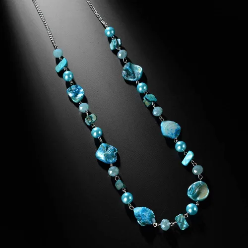 Miniatura 4 de Pearl & Club - Collar largo con cuentas para mujer