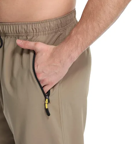 Miniatura 5 de CUNYI Pantalones deportivos para hombre con bolsillos con cremallera, ligeros, de secado rápido, pantalones de senderismo y correr para hombre