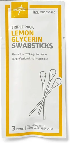 Miniatura 4 de Medline Hisopos de glicerina de limón, hisopos para boca seca, 750