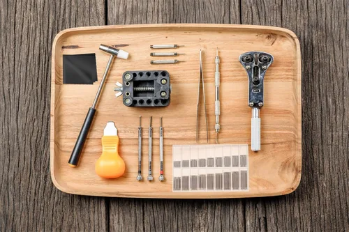 Miniatura 7 de Anezus Kit de removedor de eslabones de reloj con herramienta de barra de resorte herramienta de correa de reloj y 360 pines de eslabones de correa