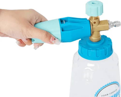 Miniatura 5 de Cañón de espuma ajustable con conector rápido de 1/4 pulgadas, cañón de espuma de nieve para Karcher K2/K3/K4/K5/K6/K7, rociador de espuma