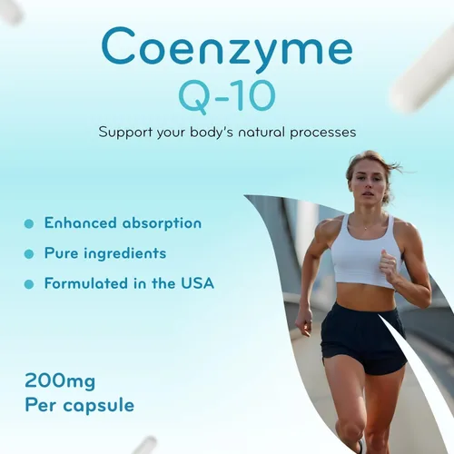 Miniatura 5 de Clear Formulas Absorción Rápida CoQ10 200mg - Coenzima Q10 200mg Potente antioxidante para la energía cardíaca y el envejecimiento - Cápsulas