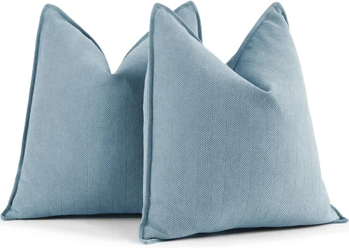 Miniatura 38 de ZWJD Fundas de Almohada para Lanzar de Color Rust 18x18 Juego de 2 Fundas de Almohada de Chenilla con Diseño Elegante Fundas de Almohada Decorativas