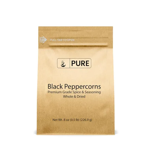 Miniatura 4 de Pure Original Ingredients Granos de pimienta negra (1 libra), condimento, agente saborizante, embalaje ecológico