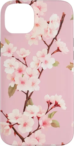 Miniatura 15 de Funda rosa pastel con patrón Japanese Cherry Blossom Floral Flower para iPhone 14 Pro