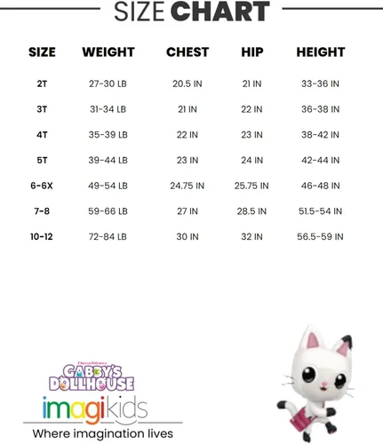 Miniatura 7 de Dreamworks Gabby's Dollhouse Kitty Fairy Pandy Paws - Camiseta sin mangas y pantalones cortos para niñas pequeñas y grandes