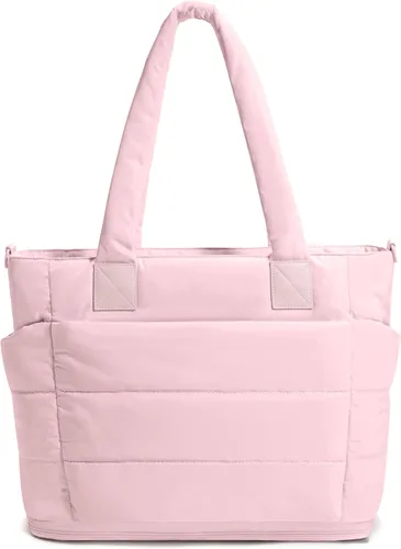 Miniatura 9 de Bolso de mano acolchado para mujer, bolso grande de enfermera, bolso de hombro con cremallera para trabajo y viajes