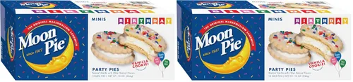 Miniatura 5 de MoonPie - Mini pasteles de fiesta de cumpleaños, galleta de vainilla, 10 unidades, 10 onzas, sin lácteos