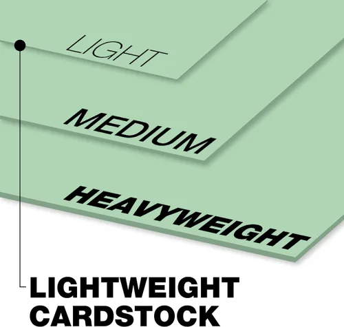 Miniatura 3 de Springhill Papel de cartulina verde de 8.5" x 11", 67lb Vellum Bristol, 147gsm, 250 hojas (1 resma) – Cartulina premium ligera, papel de impresora