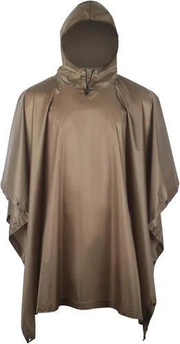 Miniatura 16 de GRVCN Poncho de lluvia militar, impermeable de camuflaje impermeable ligero al aire libre