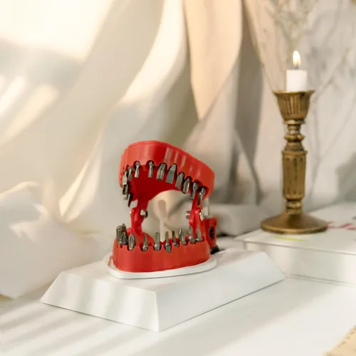 Miniatura 6 de Soporte para brocas de prótesis con base, regalo de dentista, soporte para brocas, decoración de escritorio de escultura 3D, soporte para brocas